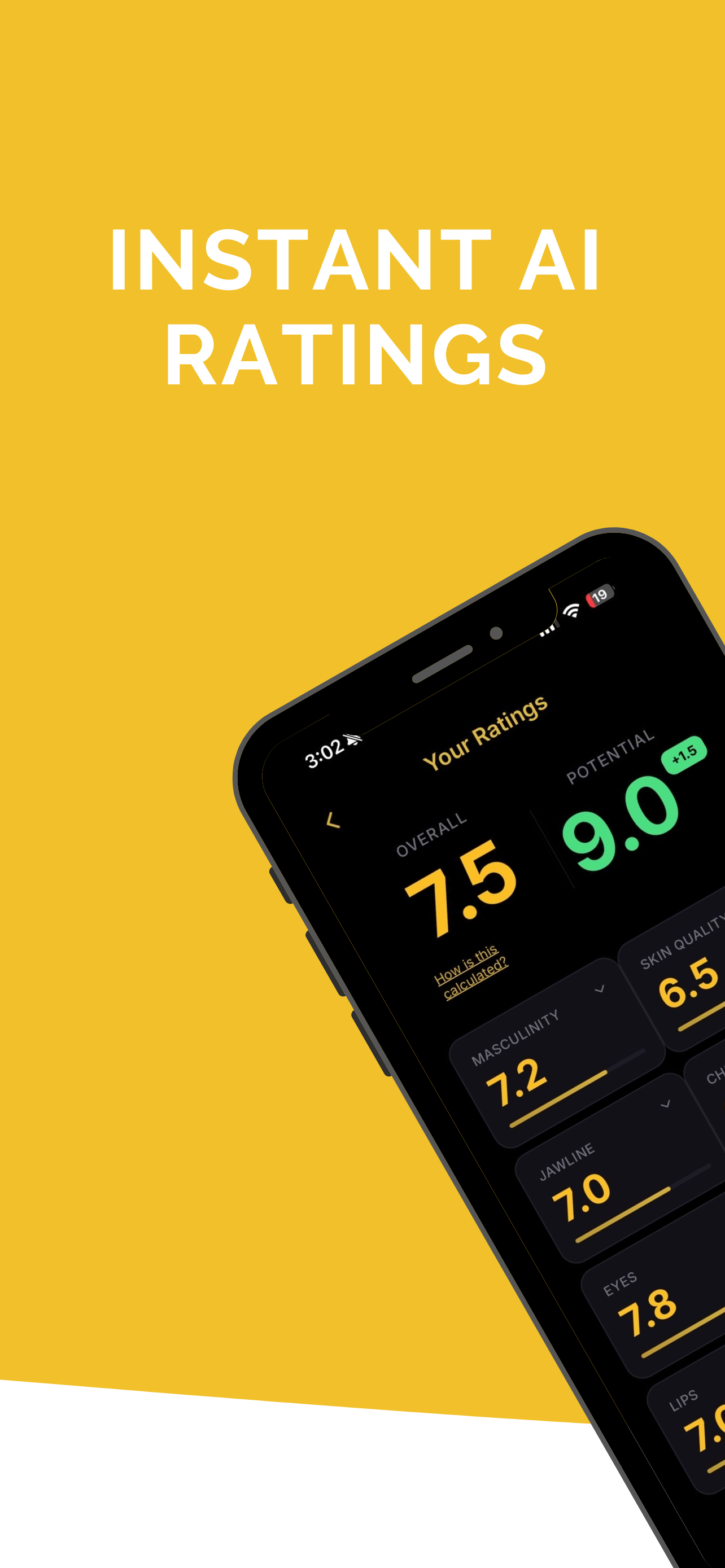 Instant AI Ratings - Overall 7.5, Potential 9.0